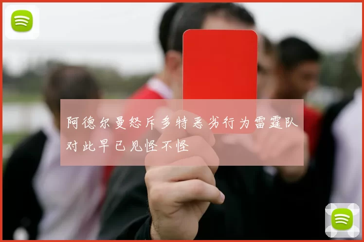 阿德尔曼怒斥多特恶劣行为雷霆队对此早已见怪不怪